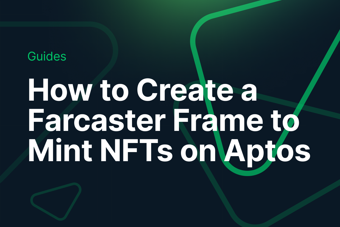 How To Create A Farcaster Frame To Mint Nfts On Aptos