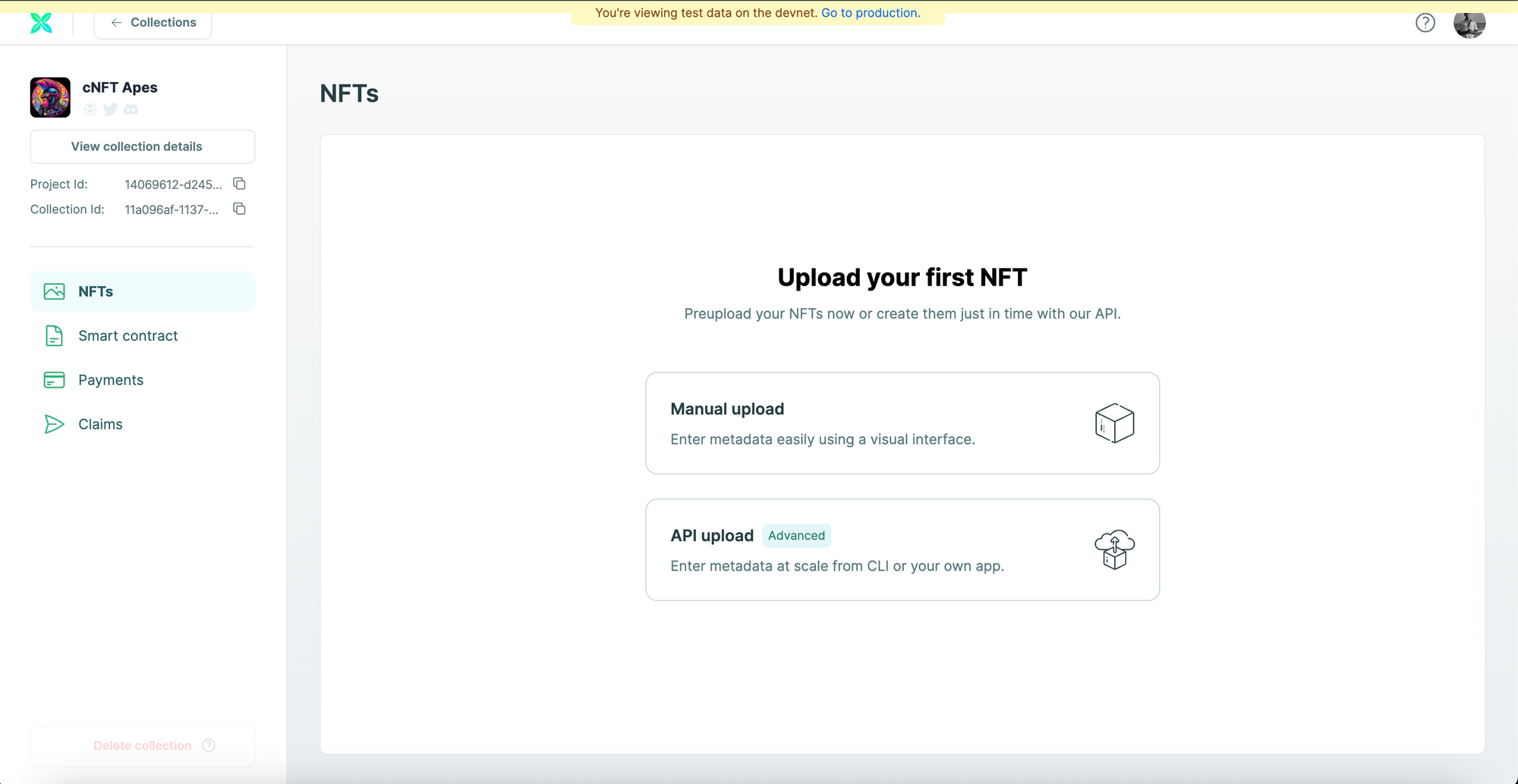 Create compressed NFT collection on solana