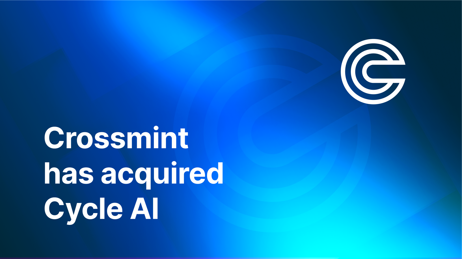 Crossmint acquires Cycle AI